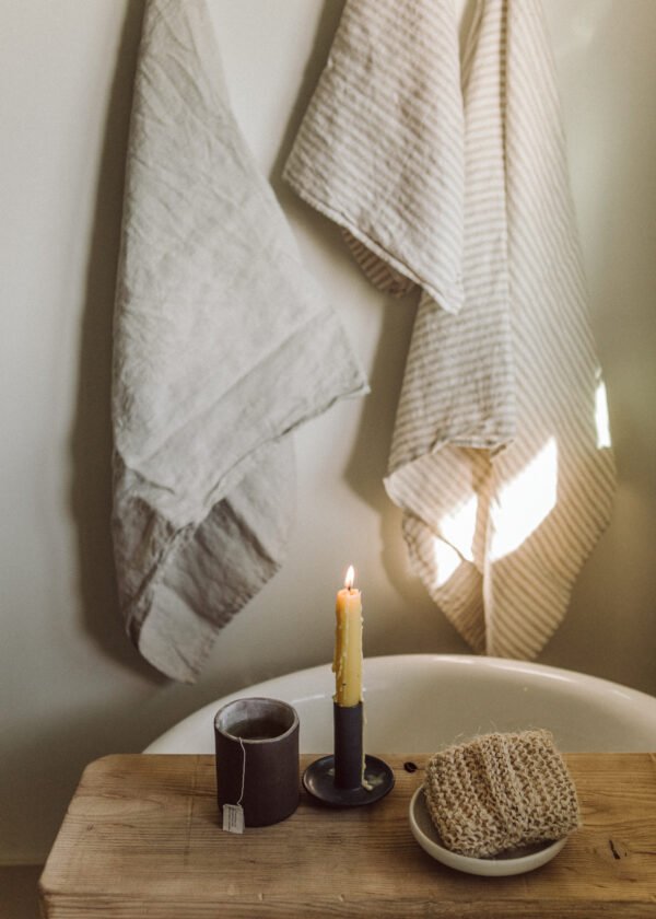 Linen Chambray Towel by Fog Linen Work | Natural (Large)